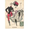n°26509 - Illustrateur - En Vadrouille - Militaire et femme seins nus dansant le french cancan