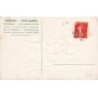 n°26517 - Carte Gaufrée - Joyeuses Pâques - Couple de lièvres habillés, se promenant dans la forêt