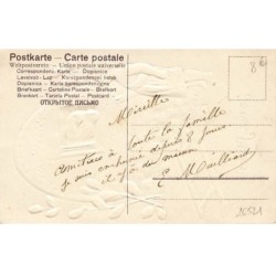 n°26521 - Carte Gaufrée - Ser 315 - Joyeuses Pâques - Enfant donnant à manger à un mouton dans un oeuf