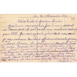 n°26539 - Bonne Année - Deux bonhommes de neige sortant des pièces et des billets d'un sac