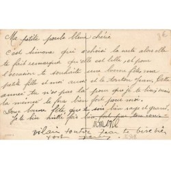 n°26548 - Bonne Fête - F. Baumgarten -  Jeune fille regardant un garçon vendre des fleurs