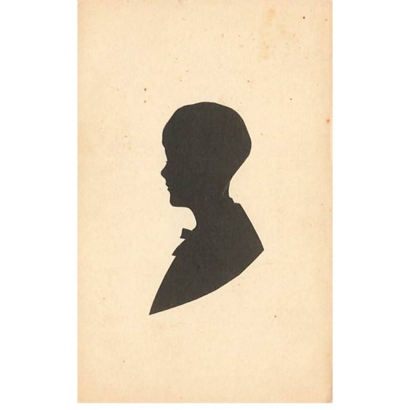 n°26561 - Silhouette - Jeune garçon de profil
