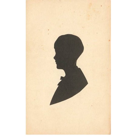 n°26561 - Silhouette - Jeune garçon de profil