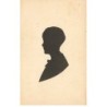 n°26561 - Silhouette - Jeune garçon de profil