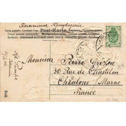 n°26576 - Carte Gaufrée - Nouvel An - MSIB 13664 -  Lutin peignant un trèfle