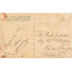 n°26586 - Carte Gaufrée - Serie 8594 - Homme parchant avec un teckel - Tu n'arriverais pas, ça ne fait aucun doute