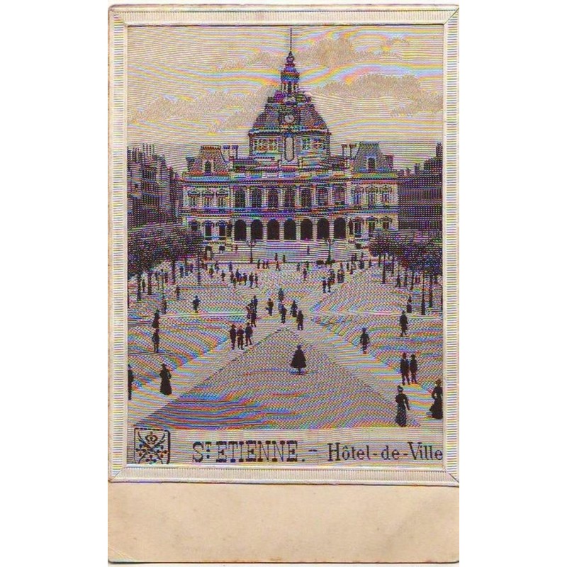 n°12851 - Tissée soie - Saint-Etienne - Hôtel de Ville