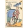 n°26593 - Fantaisie - Tu vas ramasser une Pelle - Homme en vélo