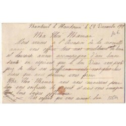 n°12854 - Carte Brodée - Bonne Année - Edelweis