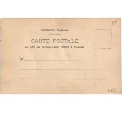n°12862 - Silhouette - Homme à barbe portant un canotier