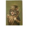 n°12867 - M. Boulanger - Chat portant des lunettes, un chapeau