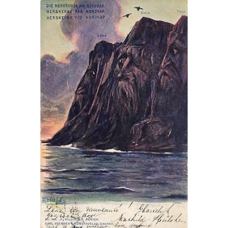 n°26607 - Illustrateur - F. Hafs - Killinger n°168 - Die Herrscher Nordcap - Montagnes Humanisées - Surréalisme