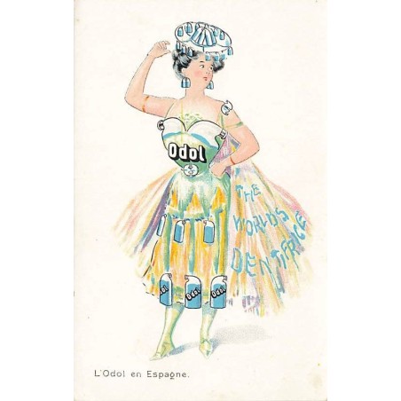 n°26610 - Publicité - L'Odol en Espagne - The World Dentidrice - Femme