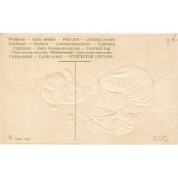 n°26612 - Carte Gaufrée - 1er Avril - Dame nature vous a donné de petits yeux, mais un grand nez