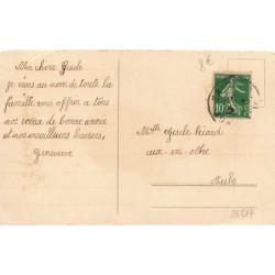 n°26617 - Nouvel An - Clapsaddle - Bonne Année - Fillette portant des chats
