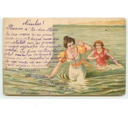 n°12874 - Deux jeunes...