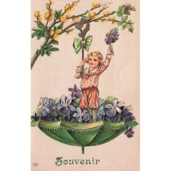 n°26665 - Carte Gaufrée -...