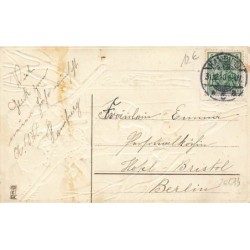 n°26673 - Carte Gaufrée - MSIB 13970 - Nouvel An - Anges jouant de la musique dans un nichoir