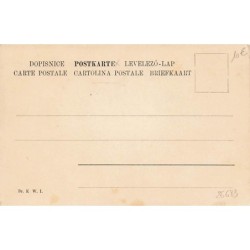 n°26683 - Br K W I - Prosit Neujahr - Jeune femme tenant un cochon ayant un trèfle dans sa bouche