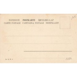 n°26684 - Nouvel An - Prosit Neujahr - Homme faisant sortir des cochons de son chapeau 1900 1901