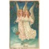 n°26689 - Carte Gaufrée - MSIB 13481 - Joyeux Noël - Anges gardiens chantant et faisant brûler de l'encens