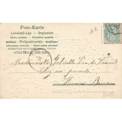 n°26689 - Carte Gaufrée - MSIB 13481 - Joyeux Noël - Anges gardiens chantant et faisant brûler de l'encens