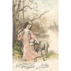 n°26696 - Carte Gaufrée -...