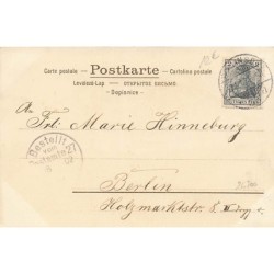 n°26700 - Art Nouveau - Serie 398 - Fröhliche Pfingsten - Deux anges avec des lys et des brins de muguet