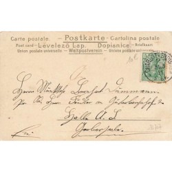 n°26707 - Fantaisie - Jeunes femmes en procession devant un homme tenant une rose