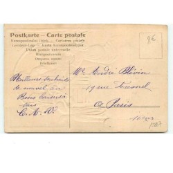n°12887 - Carte Gaufrée - Joyeuses fêtes de Noël - Anges près de la scène de la nativité