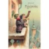 n°26714 - Carte Gaufrée - serie 3523 - Prosit Neujahr - Enfants criant sur un balcon en hauteur