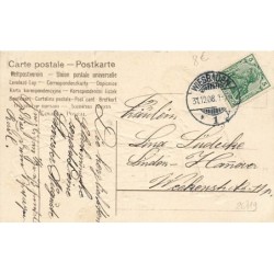 n°26719 - Carte Gaufrée - Fröhliches Neujahr - Ange donnant du champagne à un cochon