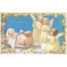 n°26757 - Noël - Gesegnete Weihnachten - Anges chantant près d'un nouveau né - Nativité