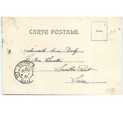 n°12898 - Portrait d'une fillette dans une Pensée - Surréalisme