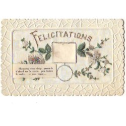 n°12902 - Carte Brodée à...