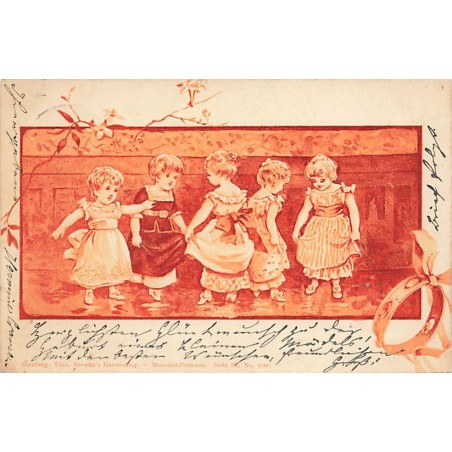 n°26810 - Fantaisie - Stroefer's serie III n°5220 - Fillettes dansant