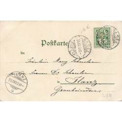 n°26811 - Fantaisie - Stroefer's serie III n°5221 - Femme décorant un sapin, entourée de ses enfants