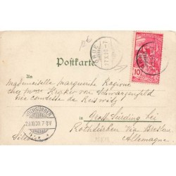 n°26818 - Fantaisie - Stroefer's serieIV n°403 - Portrait d'un garçon portant un chapeau de paille