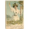 n°12909 - Jeune Femme levant son verre - Meissner & Buch