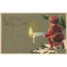 n°26840 - Carte Gaufrée - Noël - Fröhliche Weihnachten - Enfant tenant une bougie
