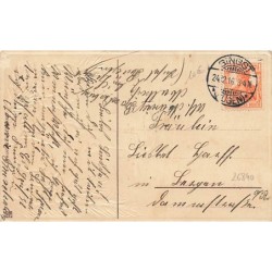 n°26840 - Carte Gaufrée - Noël - Fröhliche Weihnachten - Enfant tenant une bougie