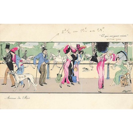 n°26854 - Illustrateur - X. Sager - Avenue du Bois - Ce que nos yeux voient