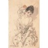 n°26859 - Illustrateur - L.A. Mauzan - Ange sur l'épaule d'une jeune femme