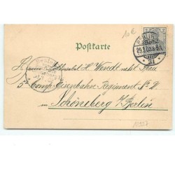 n°12927 - Frohliche Ostern - Deux têtes d'anges avec des oeufs