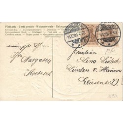 n°26921 - Carte Gaufrée - Fröhliche Weihnachten - Ange Gardien portant une poupée