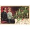 n°26925 - Carte Gaufrée - Fröhe Weihnachten - Couple regardant un sapin décoré