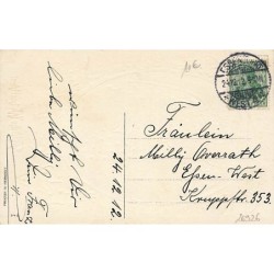 n°26926 - Carte Gaufrée - Fröhliche Weihnachten - Anges gardien portant un sapin dans un médaillon