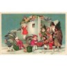 n°26933 - Flatscher - Joyeux Noël - Enfants aidant le Père Noël a décharger un camion
