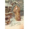 n°26934 - Carte Gaufrée - serie 5431 - Joyeux Noël - Père Noël veillant sur un bébé