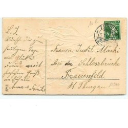n°12940 - Carte Gaufrée - Besten Glückwunsch zum namenstage - Cupidons
